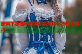 暗网下载揭秘美国纪录片平台功能全解析