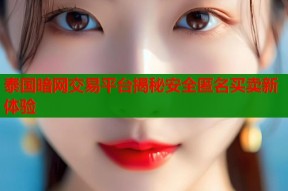 泰国暗网交易平台揭秘安全匿名买卖新体验