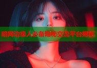 暗网边缘人必备隐秘交流平台揭秘