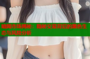 暗网市场揭秘：隐秘交易背后的黑色生态与风险分析