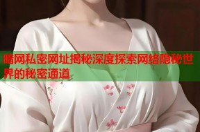 暗网私密网址揭秘深度探索网络隐秘世界的秘密通道