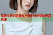暗网洋葱浏览器安全匿名访问隐秘资源利器