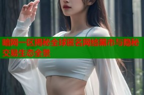 暗网一区揭秘全球匿名网络黑市与隐秘交易生态全景