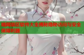 暗网禁区软件大全揭秘隐秘访问与安全保障利器