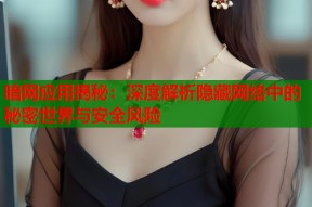 暗网应用揭秘：深度解析隐藏网络中的秘密世界与安全风险
