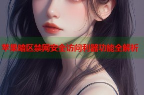 苹果暗区禁网安全访问利器功能全解析