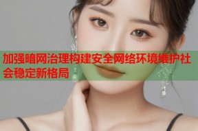 加强暗网治理构建安全网络环境维护社会稳定新格局