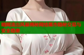 暗网流出风暴揭秘网络黑市隐秘交易与安全隐患