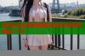 怎样安全快速登陆暗网详解及实用操作指南三十字