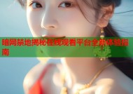 暗网禁地揭秘在线观看平台全新体验指南