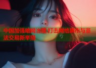 中国加强暗网治理 打击网络黑市与非法交易新举措