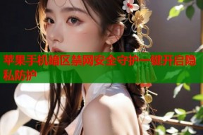 苹果手机暗区禁网安全守护一键开启隐私防护