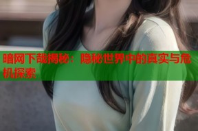 暗网下哉揭秘：隐秘世界中的真实与危机探索