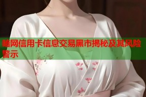 暗网信用卡信息交易黑市揭秘及其风险警示