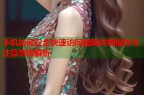 手机如何安全快速访问暗网详细操作与注意事项解析