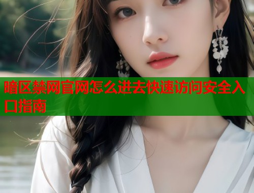 暗区禁网官网怎么进去快速访问安全入口指南  第1张