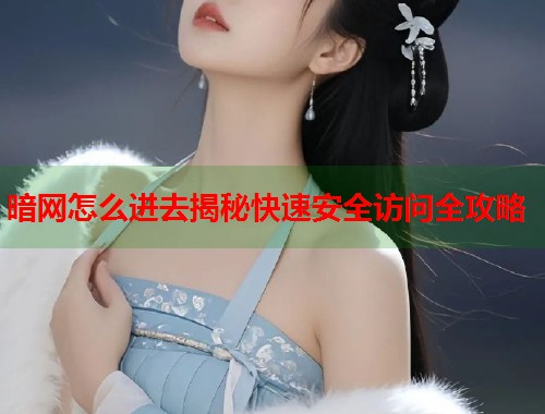 暗网怎么进去揭秘快速安全访问全攻略  第2张