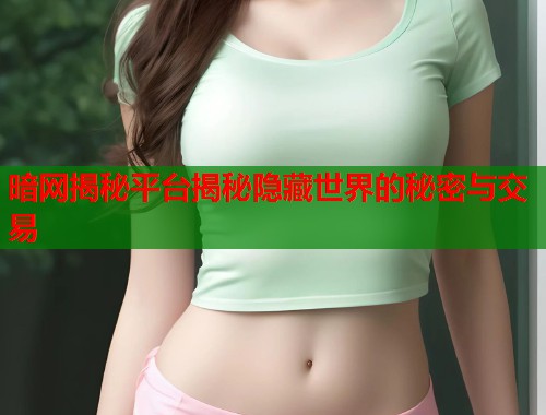 暗网揭秘平台揭秘隐藏世界的秘密与交易  第1张