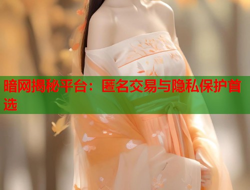 暗网揭秘平台：匿名交易与隐私保护首选  第1张