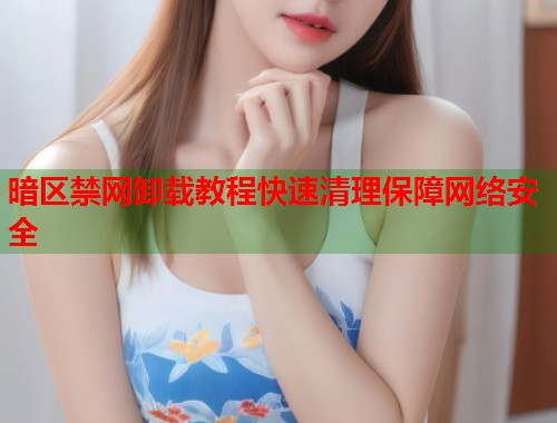 暗区禁网卸载教程快速清理保障网络安全  第2张