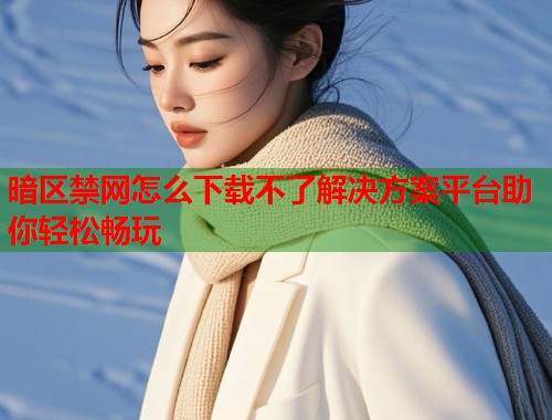 暗区禁网怎么下载不了解决方案平台助你轻松畅玩  第1张