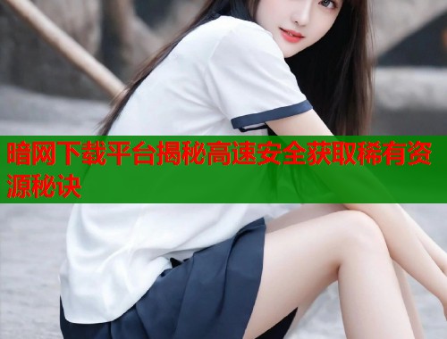 暗网下载平台揭秘高速安全获取稀有资源秘诀  第2张