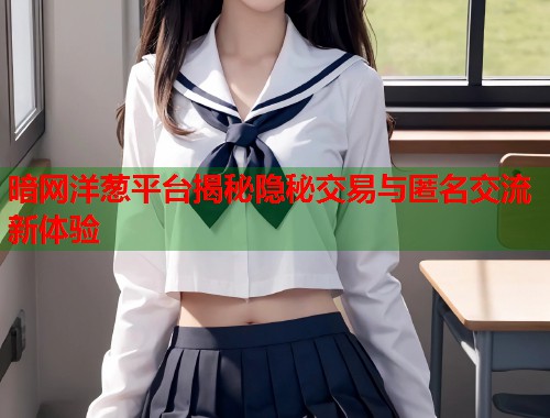 暗网洋葱平台揭秘隐秘交易与匿名交流新体验  第1张