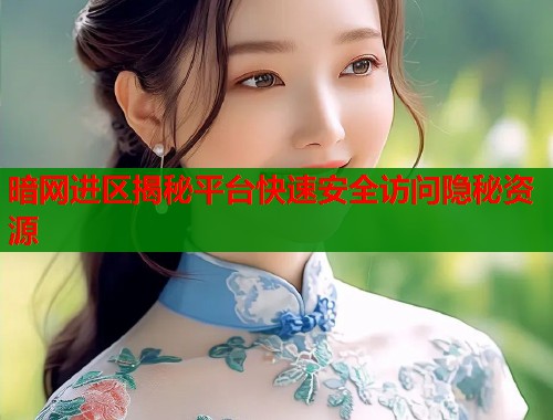 暗网进区揭秘平台快速安全访问隐秘资源  第1张