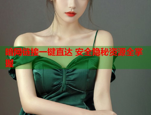暗网链接一键直达 安全隐秘资源全掌握  第1张