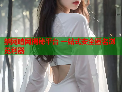 禁网暗网揭秘平台 一站式安全匿名浏览利器  第1张