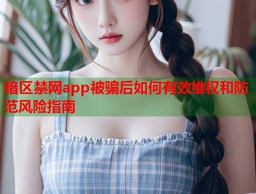 暗区禁网app被骗后如何有效维权和防范风险指南  第1张