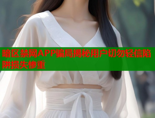 暗区禁网APP骗局揭秘用户切勿轻信陷阱损失惨重  第2张