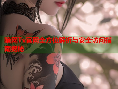 暗网Tv官网全方位解析与安全访问指南揭秘  第1张