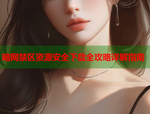 暗网禁区资源安全下载全攻略详解指南  第1张