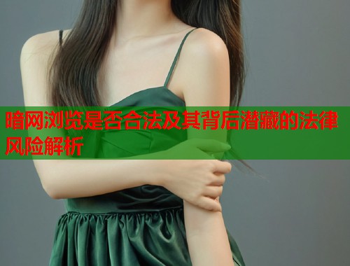 暗网浏览是否合法及其背后潜藏的法律风险解析  第1张