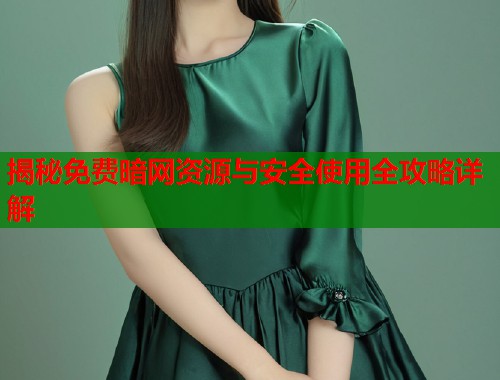 揭秘免费暗网资源与安全使用全攻略详解  第1张