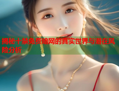 揭秘十禁免费暗网的真实世界与潜在风险分析  第1张