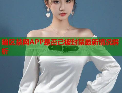 暗区禁网APP是否已被封禁最新情况解析  第1张