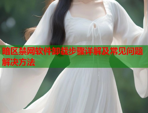 暗区禁网软件卸载步骤详解及常见问题解决方法  第2张