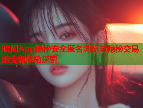 暗网App揭秘安全匿名浏览与隐秘交易的全新体验探索  第1张