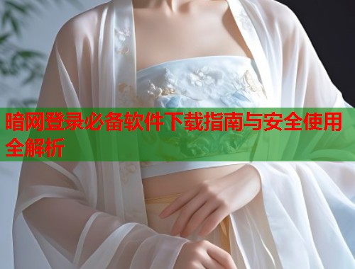 暗网登录必备软件下载指南与安全使用全解析  第2张