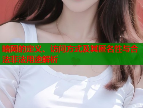 暗网的定义、访问方式及其匿名性与合法非法用途解析  第1张