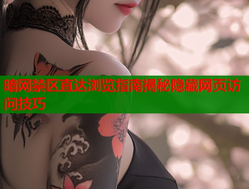 暗网禁区直达浏览指南揭秘隐藏网页访问技巧  第2张