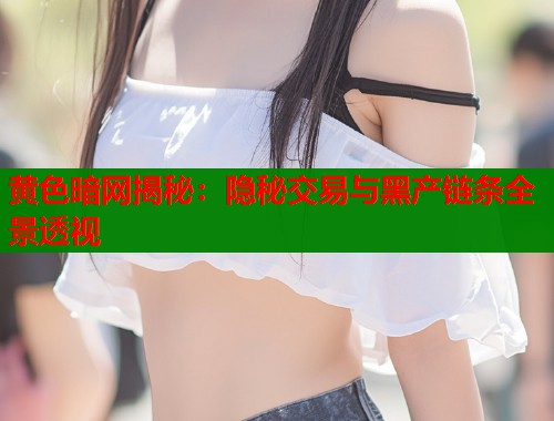 黄色暗网揭秘：隐秘交易与黑产链条全景透视  第1张